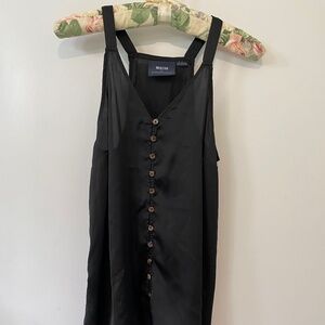 Maeve by Anthropologie black satin tank top size 2